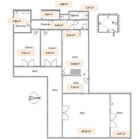 Annonces PUTEAUX : Appartement | COURBEVOIE (92400) | 77 m2 | 400 000 &euro; 