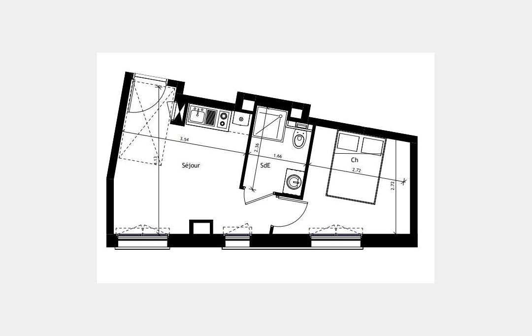 Annonces PUTEAUX : Appartement | PARIS (75020) | 27 m2 | 330 000 &euro; 