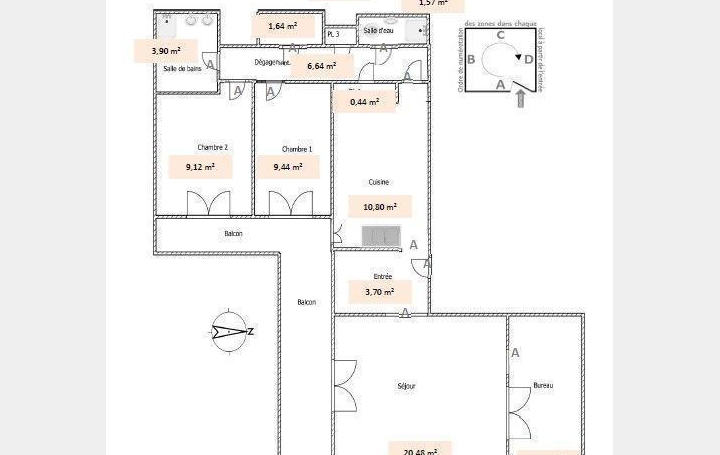 Annonces PUTEAUX : Appartement | COURBEVOIE (92400) | 77 m2 | 400 000 &euro; 
